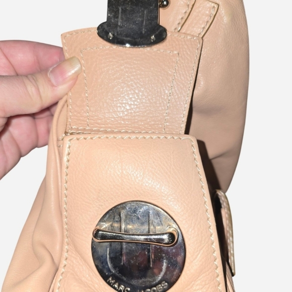 Authentic Marc Jacobs Leather Satchel - Shoulder Bag Beige With Blush Hue - Picture 13 of 15
